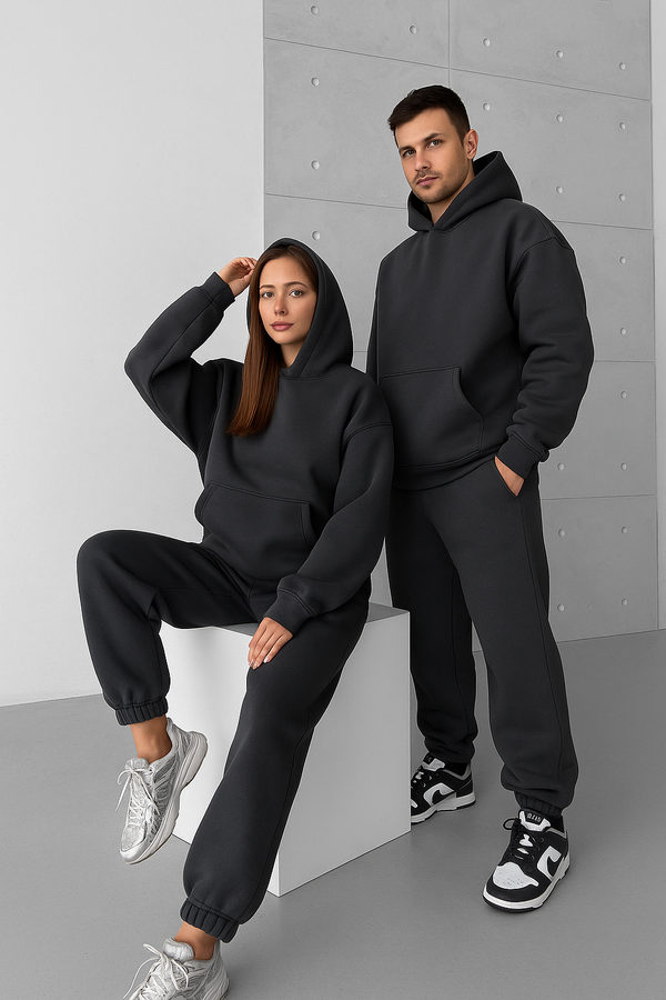 RANGBAZ Graphite Unisex Hoodie Set — Street Comfort Meets Urban Edge