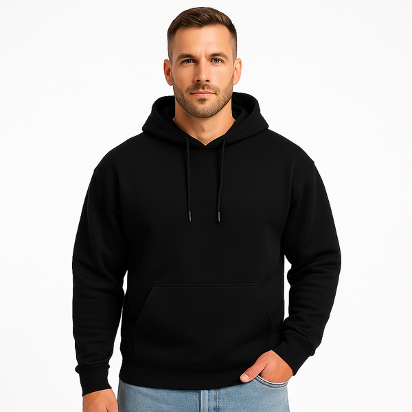 RANGBAZ Jet Black Hoodie — Power. Simplicity. Style.